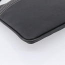 LOEWE Shoulder Bag PVC Canvas Black Silver Auth 203418-11