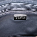 LOEWE Shoulder Bag PVC Canvas Black Silver Auth 203418-15