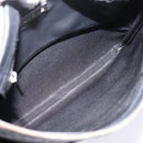 LOEWE Shoulder Bag PVC Canvas Black Silver Auth 203418-16