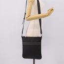 LOEWE Shoulder Bag PVC Canvas Black Silver Auth 203418-23