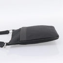 LOEWE Shoulder Bag PVC Canvas Black Silver Auth 203418-4
