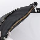 LOEWE Shoulder Bag PVC Canvas Black Silver Auth 203418-6