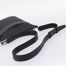 LOEWE Shoulder Bag PVC Canvas Black Silver Auth 203418-7