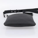 LOEWE Shoulder Bag PVC Canvas Black Silver Auth 203418-9