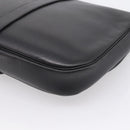 Christian Dior Shoulder Bag Leather Black Gold Auth 203420-17