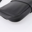 Christian Dior Shoulder Bag Leather Black Gold Auth 203420-18