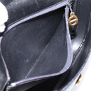Christian Dior Shoulder Bag Leather Black Gold Auth 203420-24