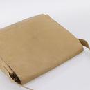 CELINE Shoulder Bag Leather Beige Silver Auth 203421-6