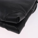 GUCCI Shoulder Bag Leather Black Gold 007 49 5548 Auth 203424-20