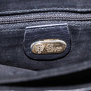 GUCCI Shoulder Bag Leather Black Gold 007 49 5548 Auth 203424-24
