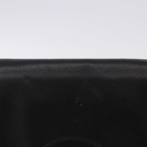 GUCCI Shoulder Bag Leather Black Gold 007 49 5548 Auth 203424