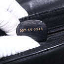 GUCCI Shoulder Bag Leather Black Gold 007 49 5548 Auth 203424-12