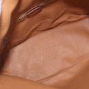 CELINE Macadam Canvas Shoulder Bag PVC Leather Brown Gold Auth 203425-20