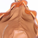 CELINE Macadam Canvas Shoulder Bag PVC Leather Brown Gold Auth 203425-21