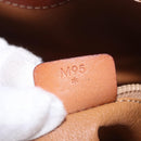CELINE Macadam Canvas Shoulder Bag PVC Leather Brown Gold Auth 203425-26