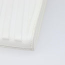 BALENCIAGA Car Phone Holder Bag Leather White Silver 693544 Auth 203426V-17