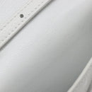 BALENCIAGA Car Phone Holder Bag Leather White Silver 693544 Auth 203426V-21