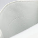 BALENCIAGA Car Phone Holder Bag Leather White Silver 693544 Auth 203426V-12
