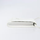 BALENCIAGA Car Phone Holder Bag Leather White Silver 693544 Auth 203426V-3