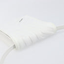 BALENCIAGA Car Phone Holder Bag Leather White Silver 693544 Auth 203426V-6