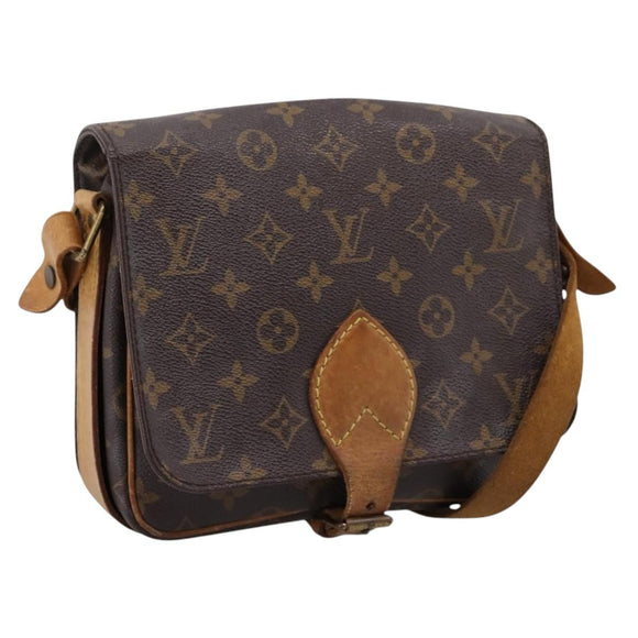LOUIS VUITTON Monogram Cartouchiere MM Shoulder Bag M51253 LV Auth 203429