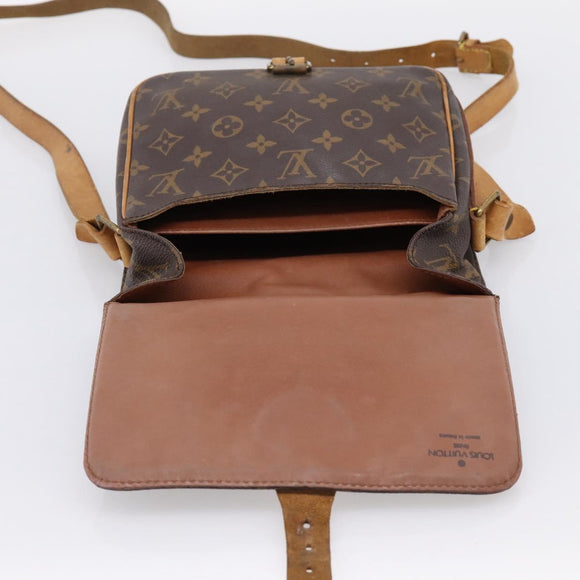 LOUIS VUITTON Monogram Cartouchiere MM Shoulder Bag M51253 LV Auth 203429