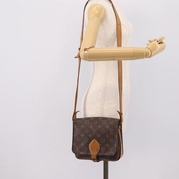 LOUIS VUITTON Monogram Cartouchiere MM Shoulder Bag M51253 LV Auth 203429