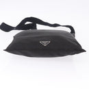 PRADA Shoulder Bag Nylon Black Silver Auth 203431-5