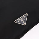 PRADA Shoulder Bag Nylon Black Silver Auth 203431-24