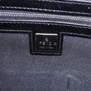 FENDI Mamma Baguette Tote Bag Cotton Jersey Black Silver Auth 203432V-23