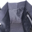 FENDI Mamma Baguette Tote Bag Cotton Jersey Black Silver Auth 203432V-25