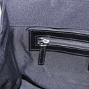 FENDI Mamma Baguette Tote Bag Cotton Jersey Black Silver Auth 203432V-26