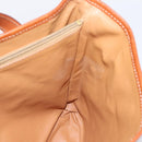 CELINE Macadam Canvas Tote Bag PVC Leather Brown Gold Auth 203435A-18