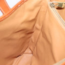CELINE Macadam Canvas Tote Bag PVC Leather Brown Gold Auth 203435A-19
