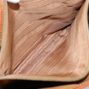 CELINE Macadam Canvas Tote Bag PVC Leather Brown Gold Auth 203435A-21