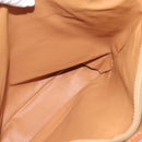 CELINE Macadam Canvas Tote Bag PVC Leather Brown Gold Auth 203435A-22
