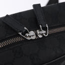 GUCCI GG Canvas Shoulder Bag Black Silver 03136 Auth 203437A-15