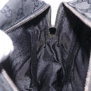 GUCCI GG Canvas Shoulder Bag Black Silver 03136 Auth 203437A-20