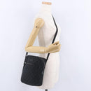 GUCCI GG Canvas Shoulder Bag Black Silver 03136 Auth 203437A-27