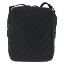 GUCCI GG Canvas Shoulder Bag Black Silver 03136 Auth 203437A-3