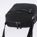 GUCCI GG Canvas Shoulder Bag Black Silver 03136 Auth 203437A-6