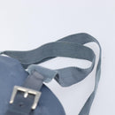 PRADA Backpack Nylon Light Blue Silver Auth 203438-10