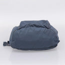 PRADA Backpack Nylon Light Blue Silver Auth 203438-11
