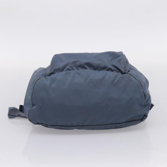 PRADA Backpack Nylon Light Blue Silver Auth 203438