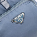 PRADA Backpack Nylon Light Blue Silver Auth 203438-16
