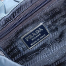 PRADA Backpack Nylon Light Blue Silver Auth 203438-24