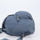 PRADA Backpack Nylon Light Blue Silver Auth 203438-4