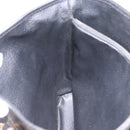 CELINE Macadam Canvas Tote Bag PVC Leather Black Gold Auth 203439V-23
