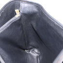 CELINE Macadam Canvas Tote Bag PVC Leather Black Gold Auth 203439V-24