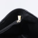 CELINE Macadam Canvas Tote Bag PVC Leather Black Gold Auth 203439V-25